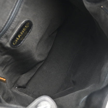 Chanel 1997-1999 Black Caviar Skin Backpack