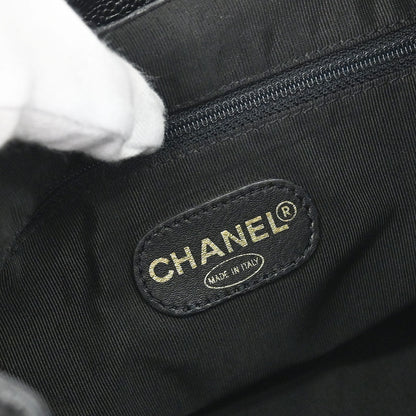 Chanel 1997-1999 Black Caviar Skin Backpack