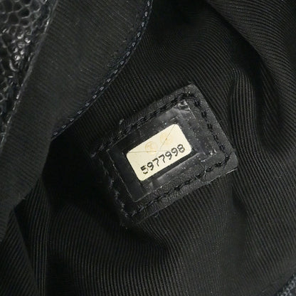 Chanel 1997-1999 Black Caviar Skin Backpack