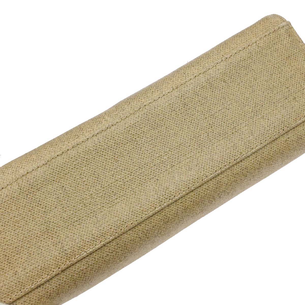 Chanel Beige Canvas Top Handle Straight Flap Handbag