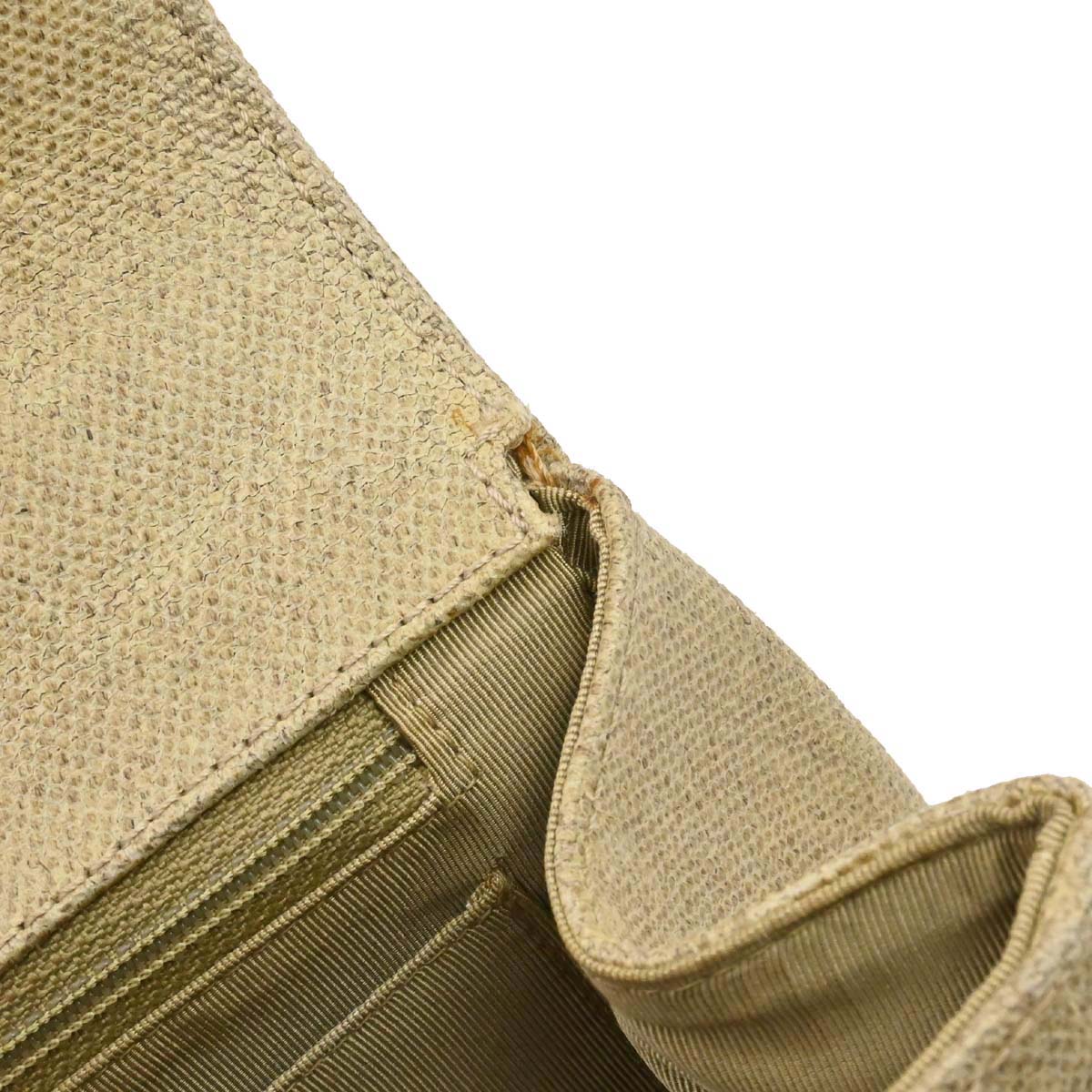 Chanel Beige Canvas Top Handle Straight Flap Handbag