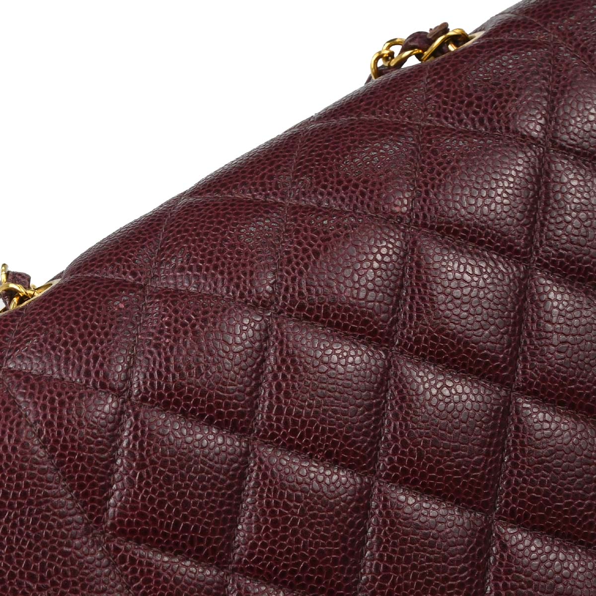 Chanel Bordeaux Caviar Skin Small Diana Shoulder Bag