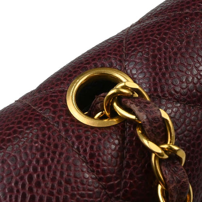 Chanel Bordeaux Caviar Skin Small Diana Shoulder Bag
