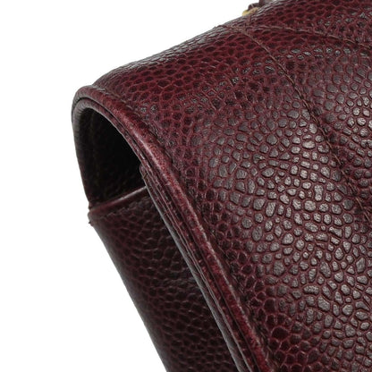 Chanel Bordeaux Caviar Skin Small Diana Shoulder Bag
