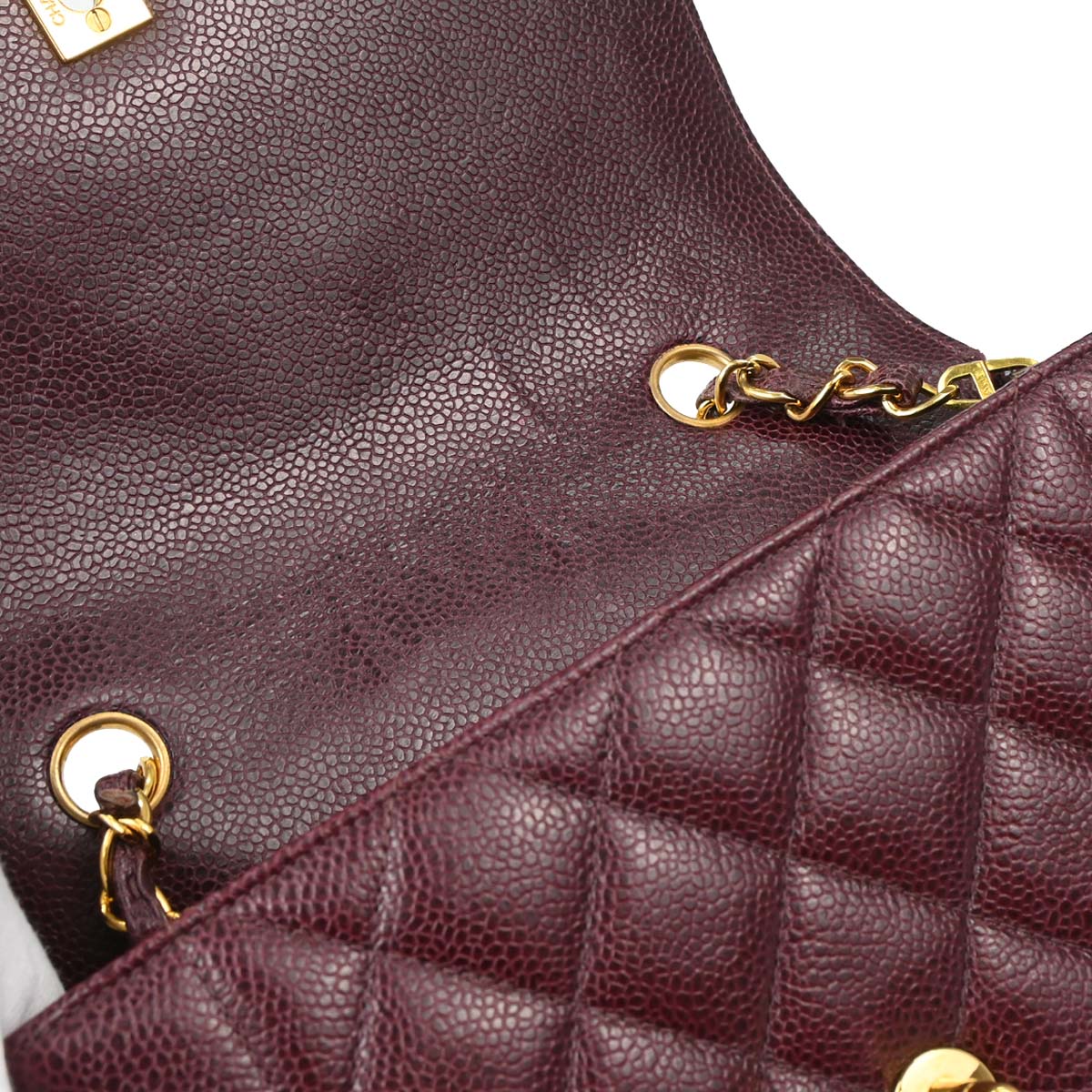 Chanel Bordeaux Caviar Skin Small Diana Shoulder Bag