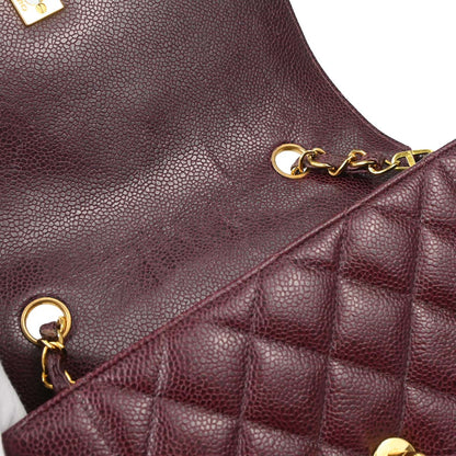 Chanel Bordeaux Caviar Skin Small Diana Shoulder Bag
