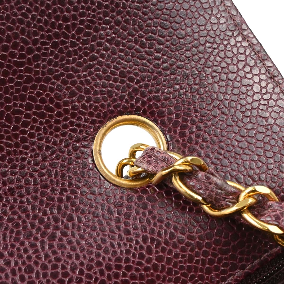 Chanel Bordeaux Caviar Skin Small Diana Shoulder Bag