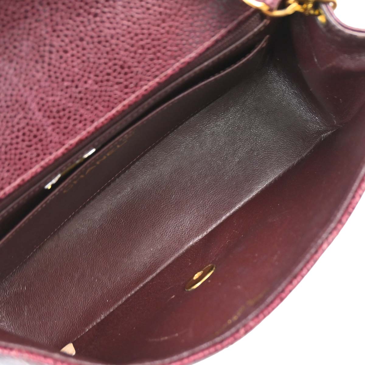 Chanel Bordeaux Caviar Skin Small Diana Shoulder Bag