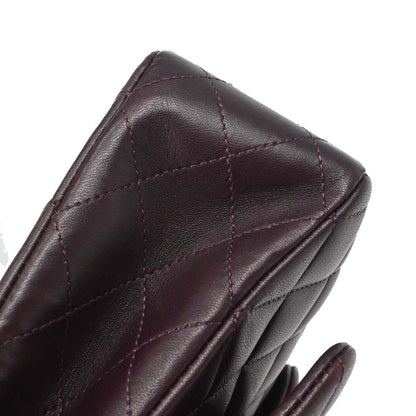 Chanel 2011 Purple Lambskin Medium Classic Double Flap Shoulder Bag
