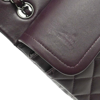 Chanel 2011 Purple Lambskin Medium Classic Double Flap Shoulder Bag