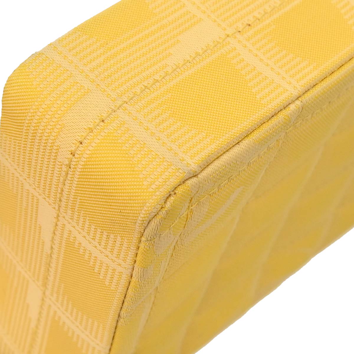 Chanel Yellow Jacquard Nylon Travel Line East West Shoulder Bag