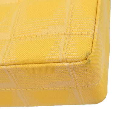 Chanel Yellow Jacquard Nylon Travel Line East West Shoulder Bag