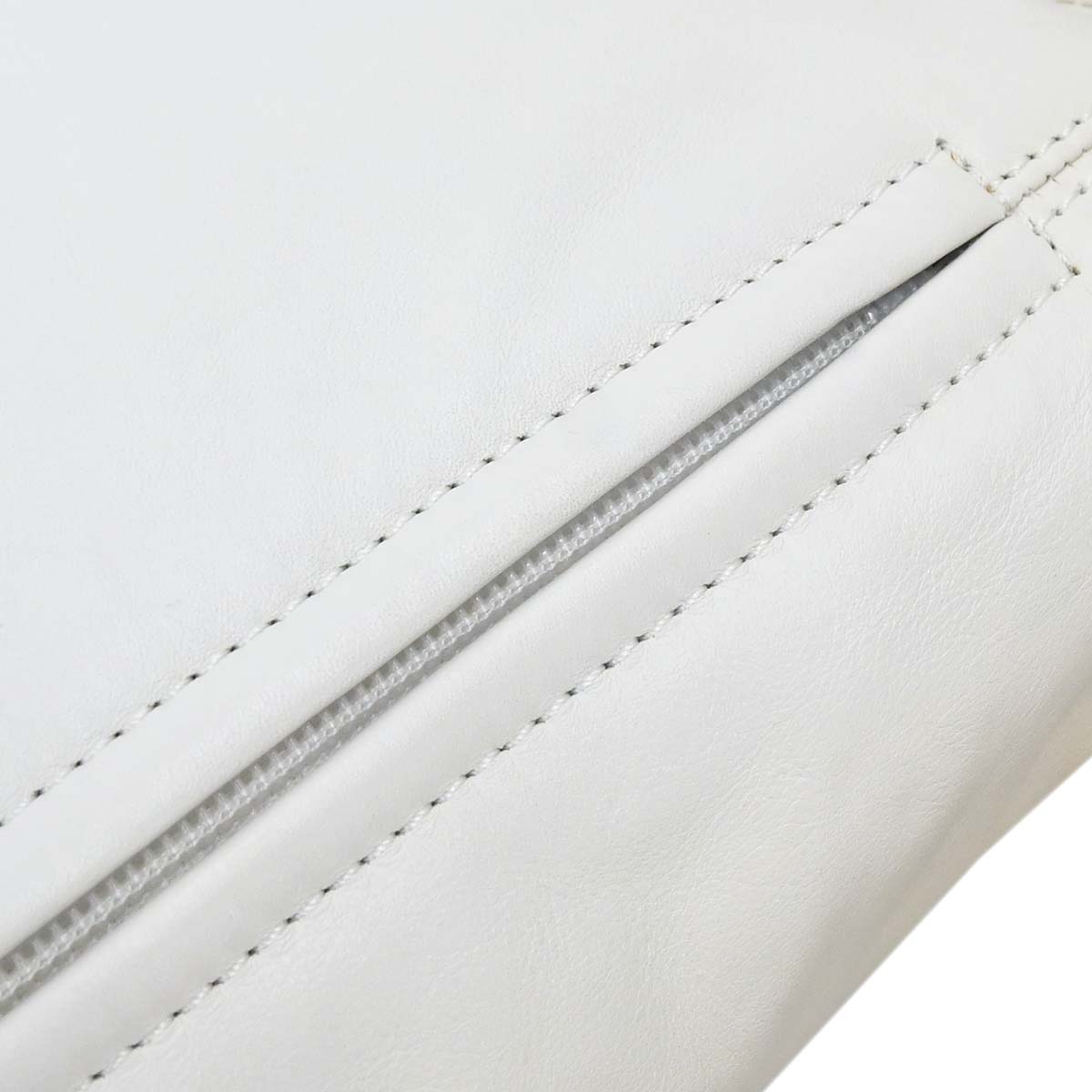 Chanel 2008-2009 White Lambskin Rodeo Drive Shoulder Bag