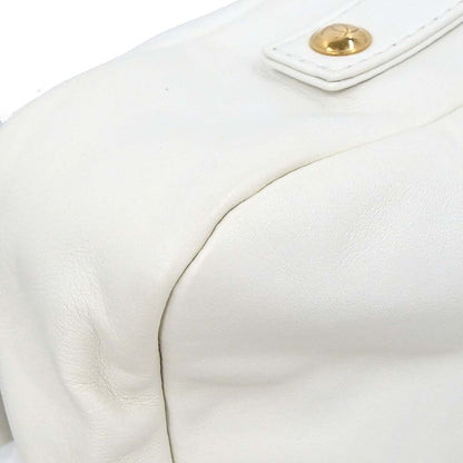 Chanel 2008-2009 White Lambskin Rodeo Drive Shoulder Bag