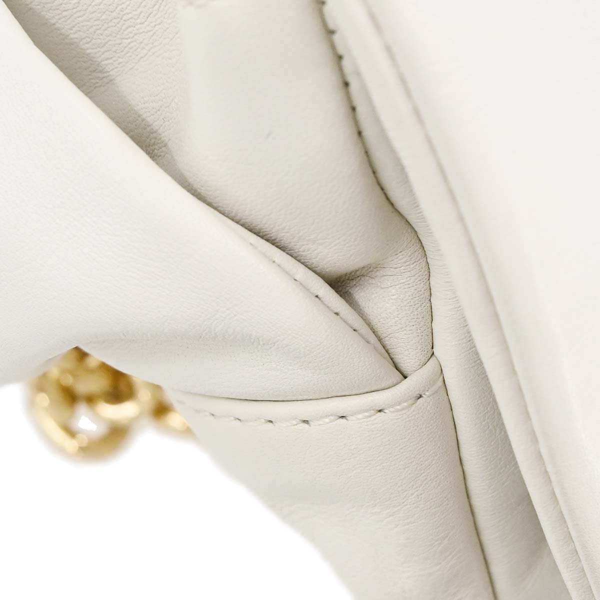 Chanel 2008-2009 White Lambskin Rodeo Drive Shoulder Bag