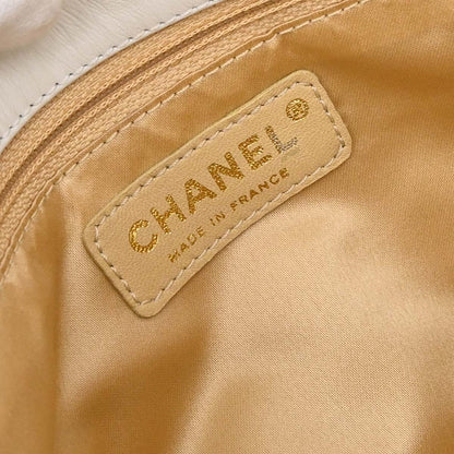 Chanel 2008-2009 White Lambskin Rodeo Drive Shoulder Bag