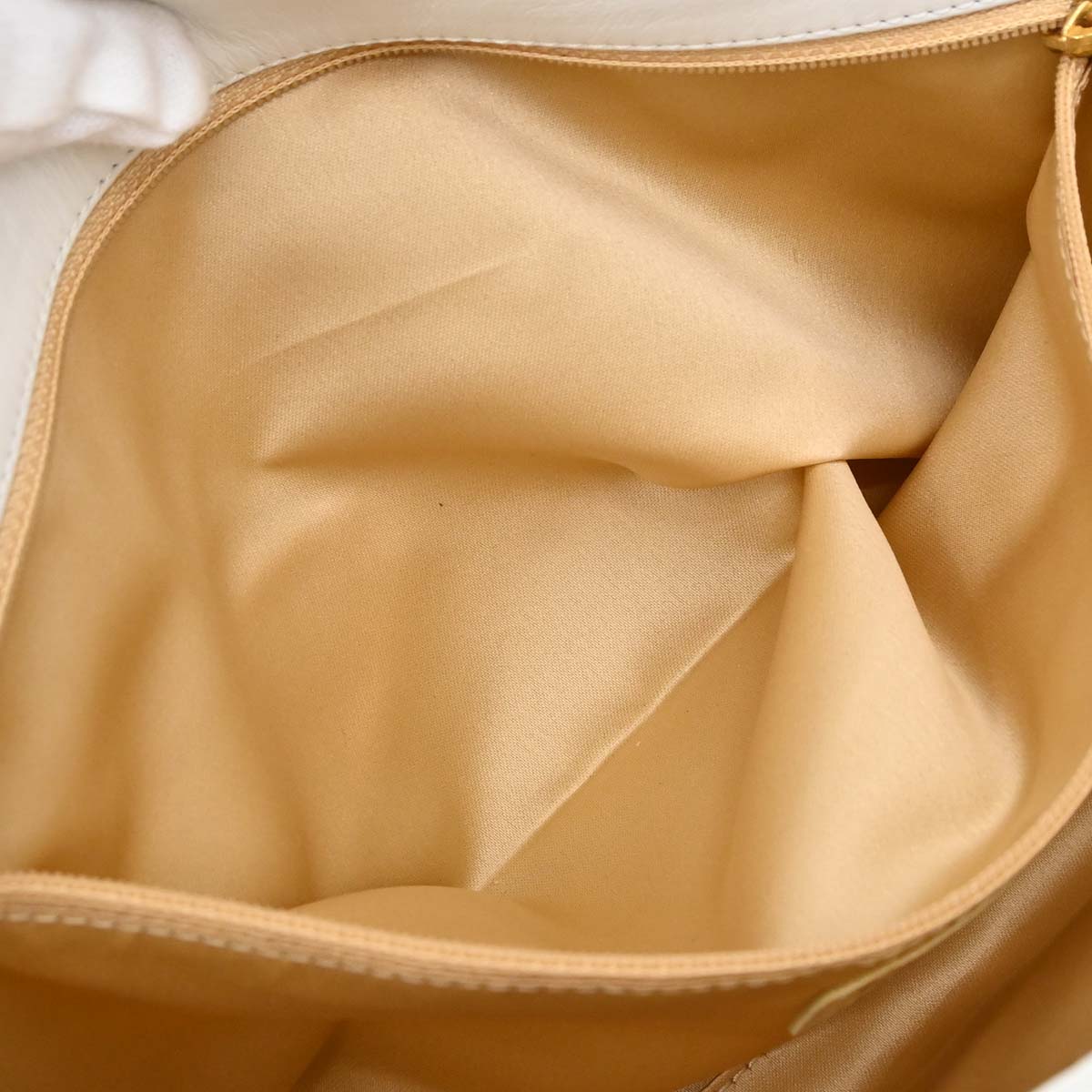 Chanel 2008-2009 White Lambskin Rodeo Drive Shoulder Bag