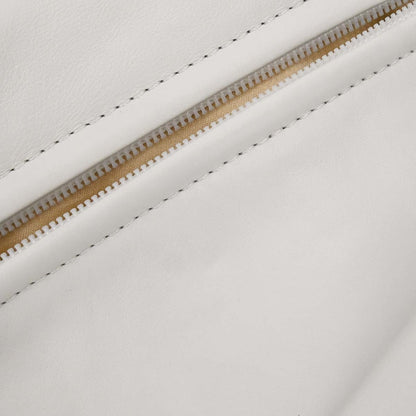 Chanel 2008-2009 White Lambskin Rodeo Drive Shoulder Bag