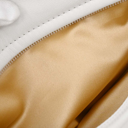 Chanel 2008-2009 White Lambskin Rodeo Drive Shoulder Bag