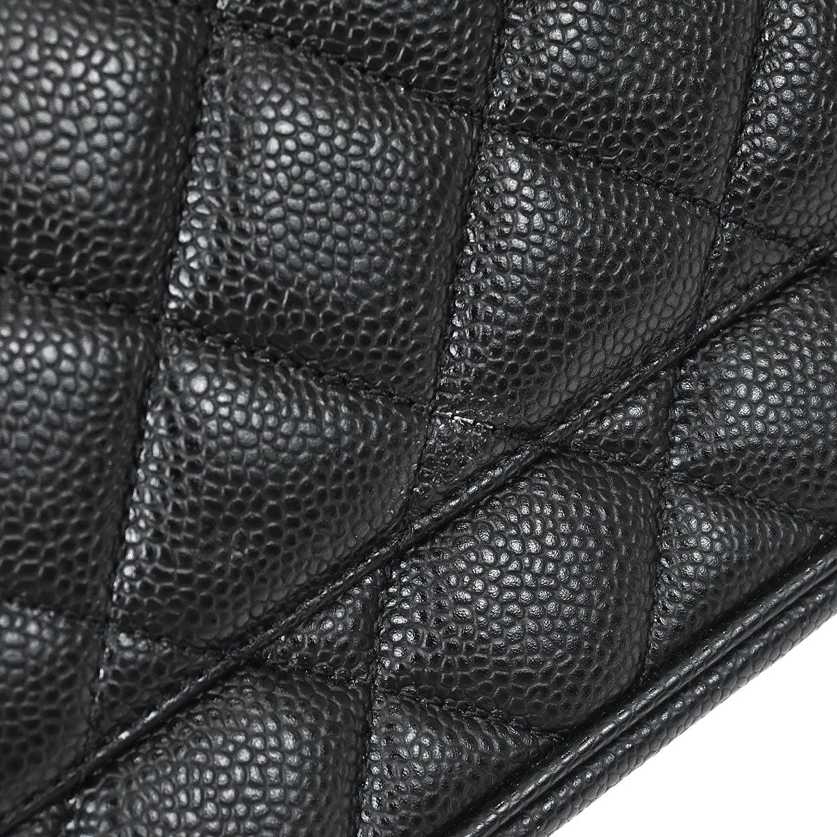 Chanel Black Caviar Skin Medallion Tote Handbag
