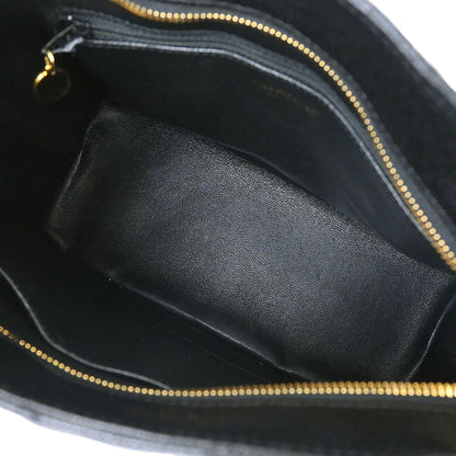 Chanel Black Caviar Skin Medallion Tote Handbag