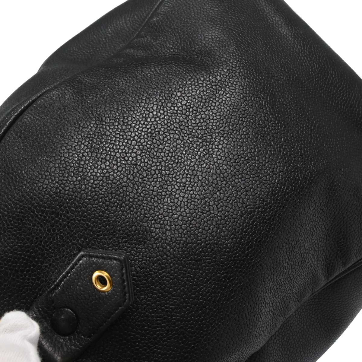 Chanel Black Caviar Skin 2way Duffle Shoulder Handbag