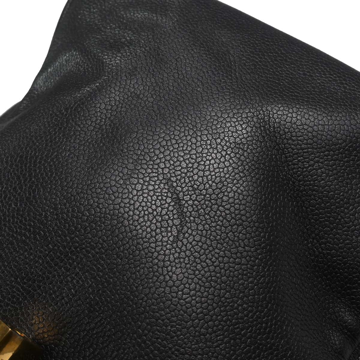 Chanel Black Caviar Skin 2way Duffle Shoulder Handbag