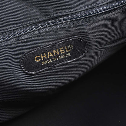 Chanel Black Caviar Skin 2way Duffle Shoulder Handbag
