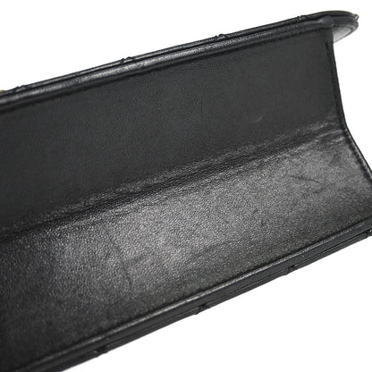 Chanel 2010-2011 Black Lambskin Turnlock Medium Half Flap Shoulder Bag