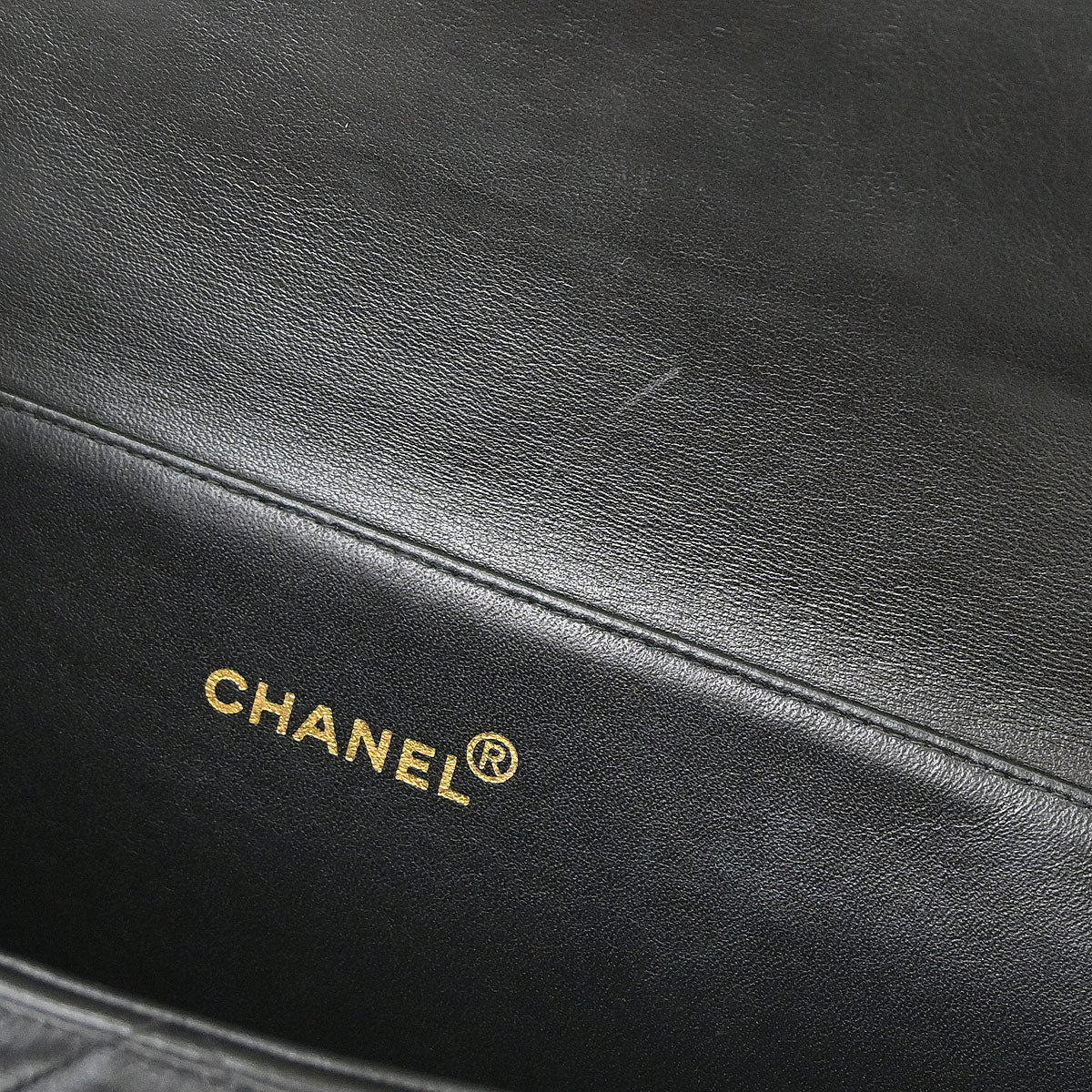 Chanel 1996-1997 Black Lambskin Double Sided Classic Flap Handbag