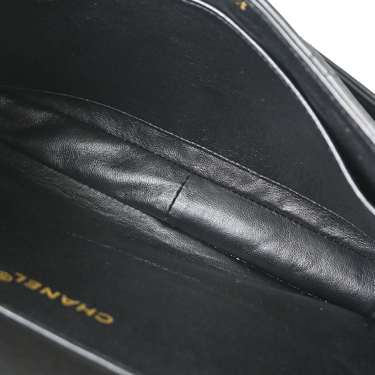 Chanel 1996-1997 Black Lambskin Double Sided Classic Flap Handbag