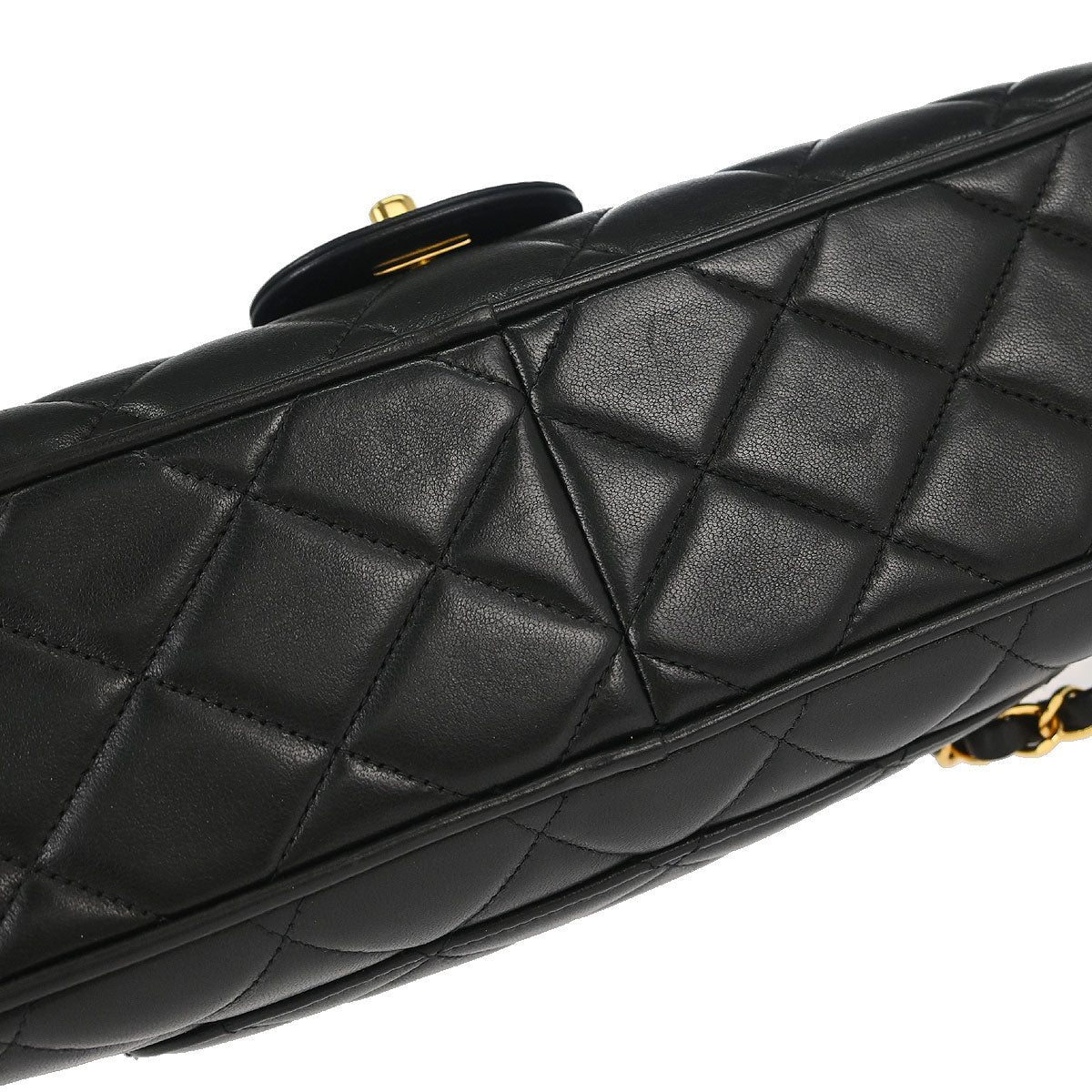 Chanel 1994-1996 Black Lambskin Camera Bag Large