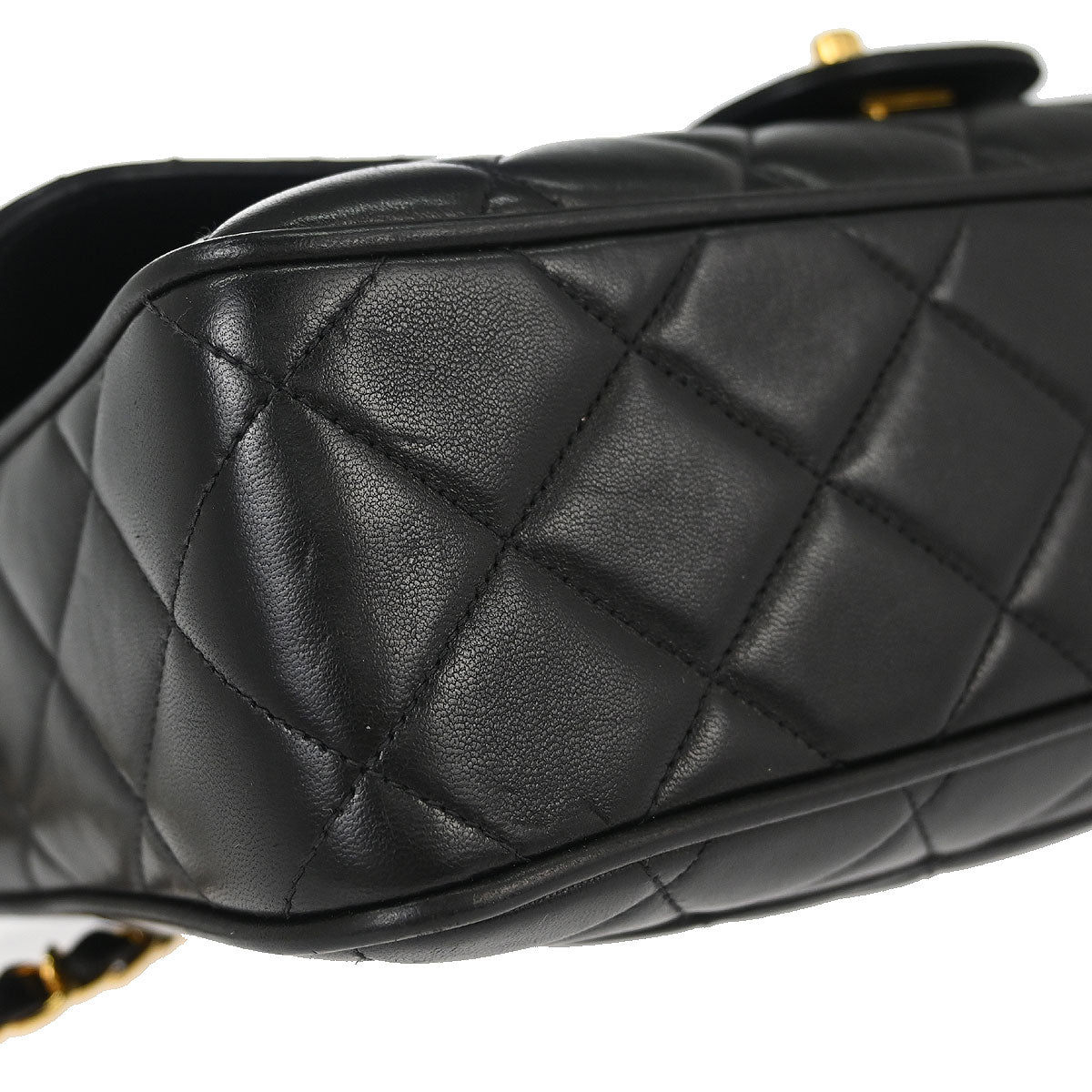 Chanel 1994-1996 Black Lambskin Camera Bag Large