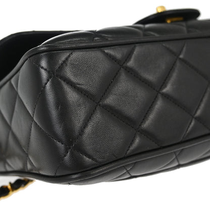 Chanel 1994-1996 Black Lambskin Camera Bag Large