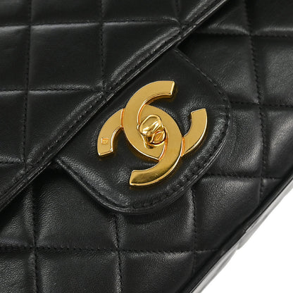 Chanel 1994-1996 Black Lambskin Camera Bag Large