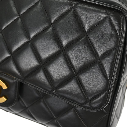Chanel 1994-1996 Black Lambskin Camera Bag Large