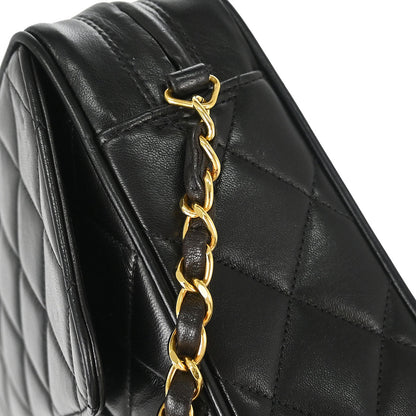 Chanel 1994-1996 Black Lambskin Camera Bag Large