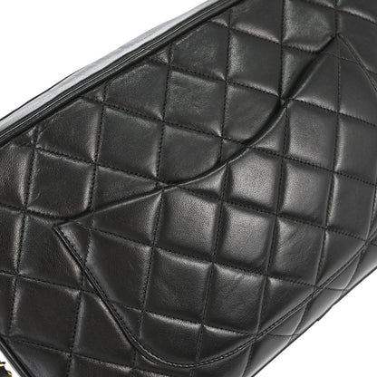 Chanel 1994-1996 Black Lambskin Camera Bag Large