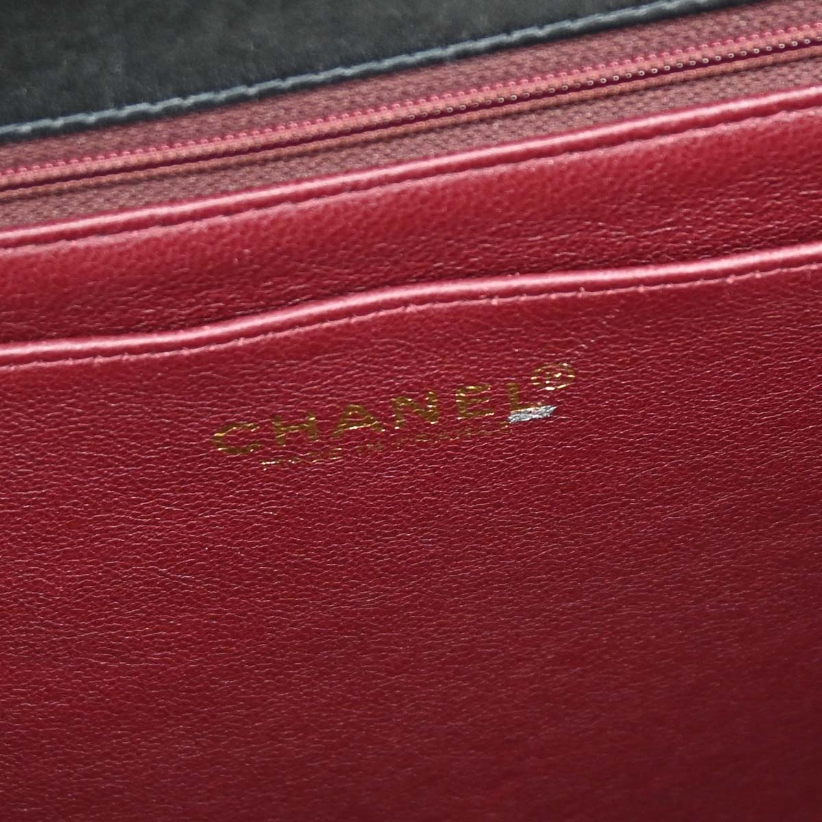 Chanel 2000-2002 Black Lambskin Jumbo Classic Flap Shoulder Bag