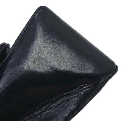 Chanel 1989-1991 Navy Lambskin Straight Flap Shoulder Bag