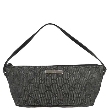 Gucci Black Canvas GG Handbag