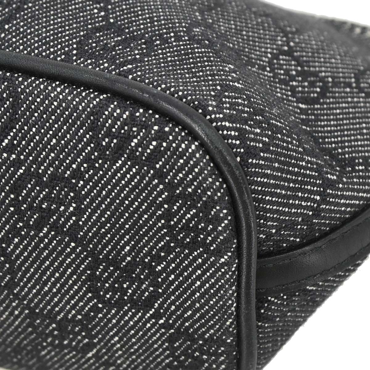 Gucci Black Canvas GG Handbag