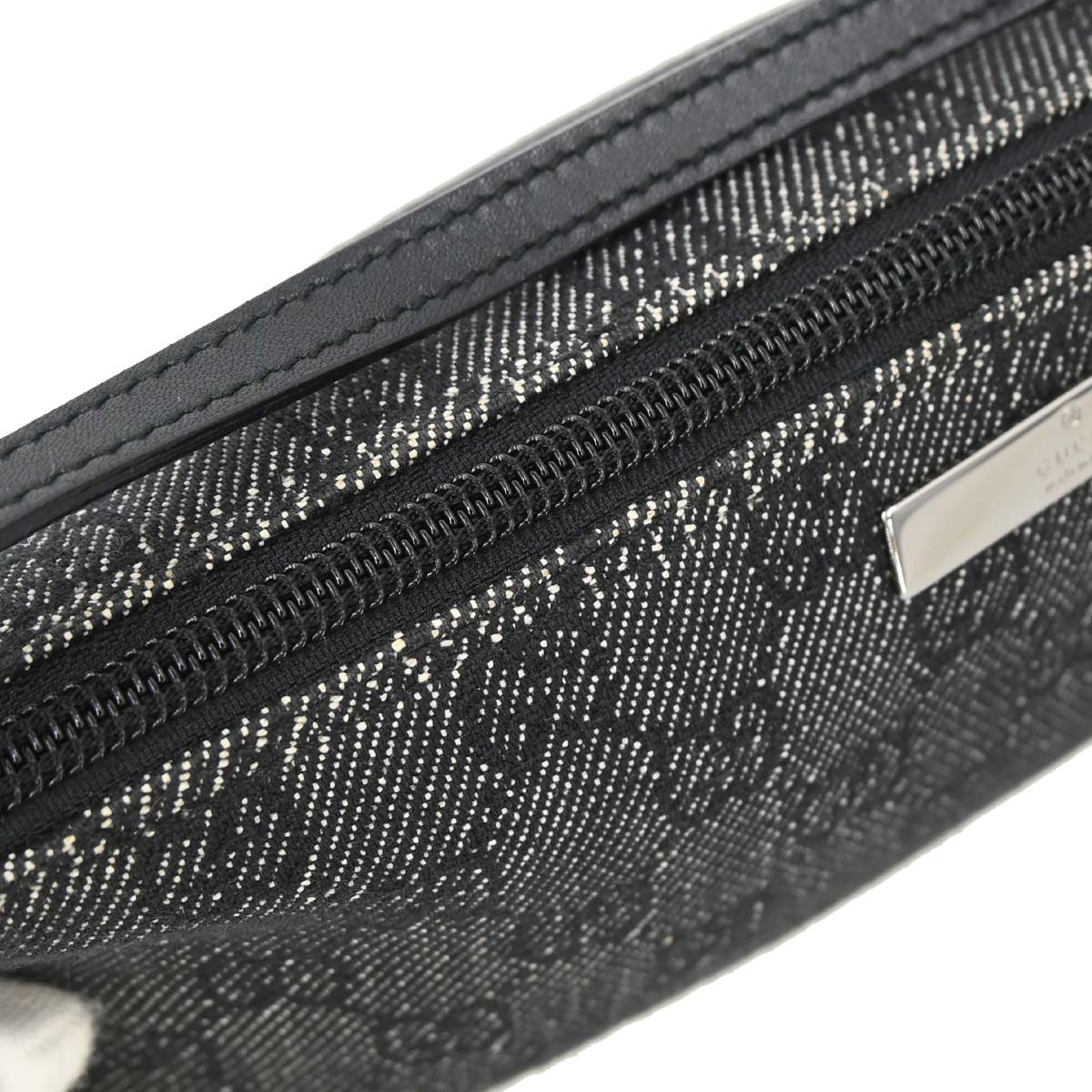 Gucci Black Canvas GG Handbag