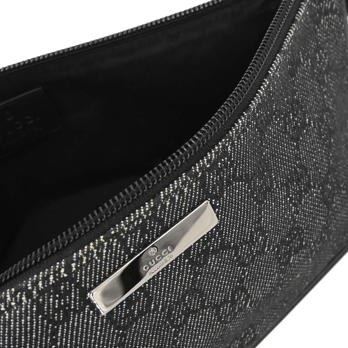 Gucci Black Canvas GG Handbag