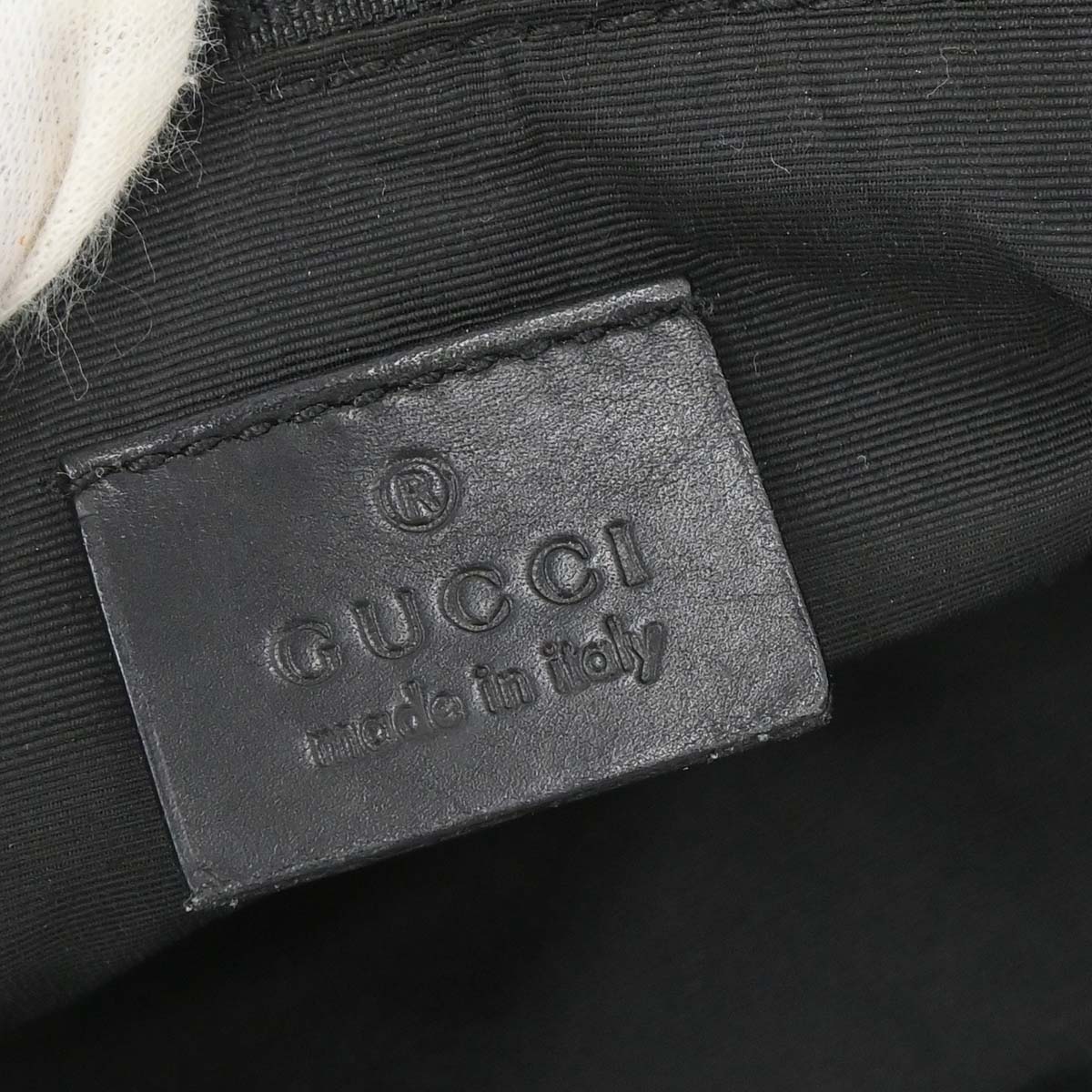 Gucci Black Canvas GG Handbag