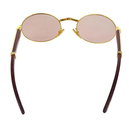 Cartier Sunglasses Eyewear Brown 53□22 140b Small Good