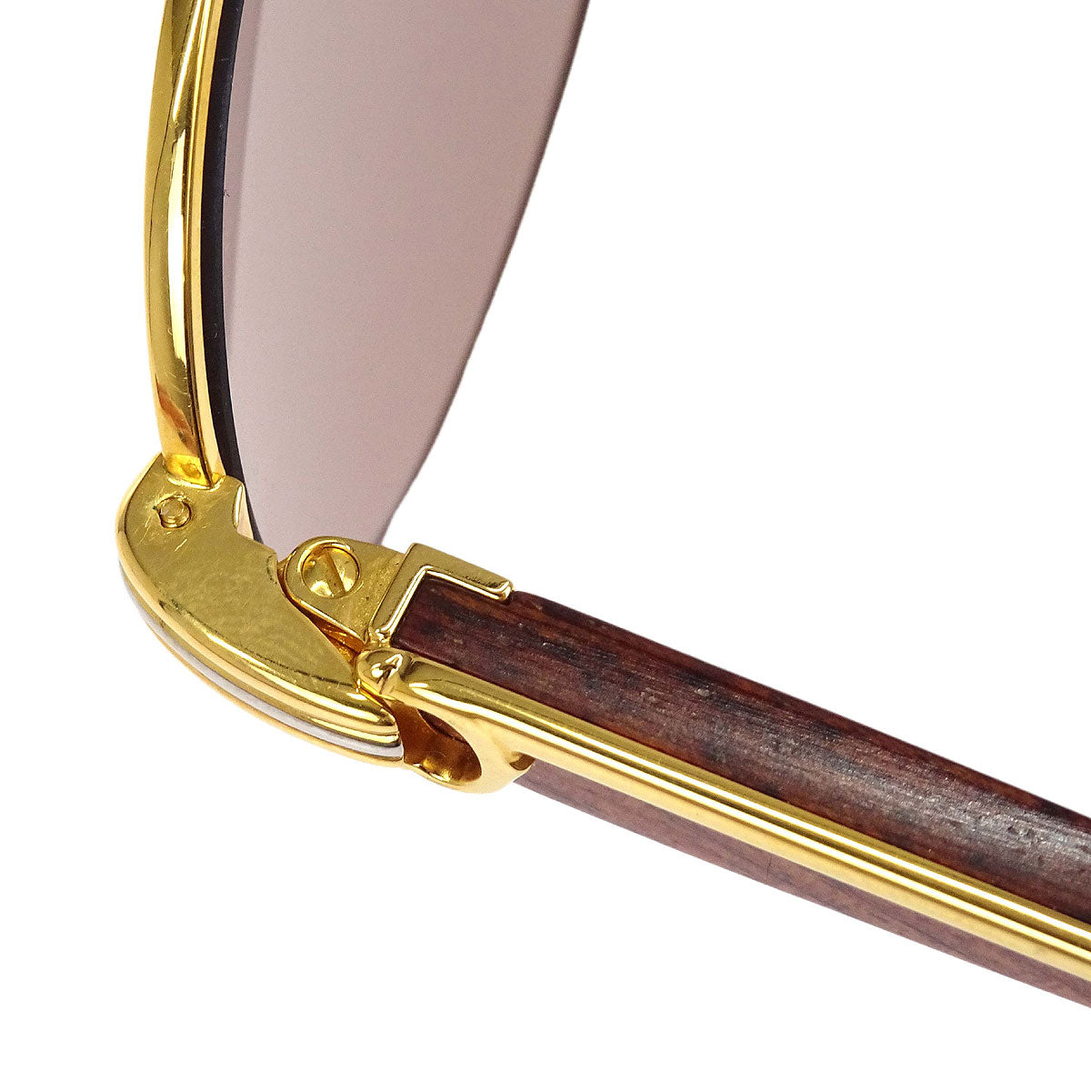 Cartier Sunglasses Eyewear Brown 53□22 140b Small Good