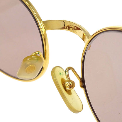Cartier Sunglasses Eyewear Brown 53□22 140b Small Good