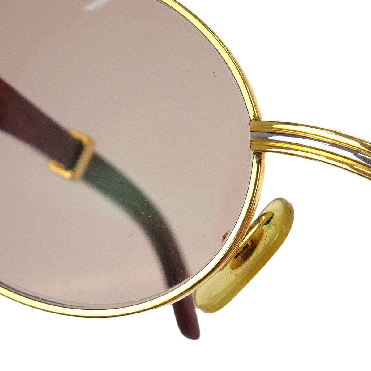 Cartier Sunglasses Eyewear Brown 53□22 140b Small Good