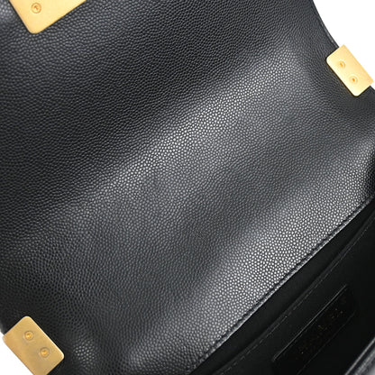 Boy Chanel 2019 Black Caviar Skin Small Chain Shoulder Bag